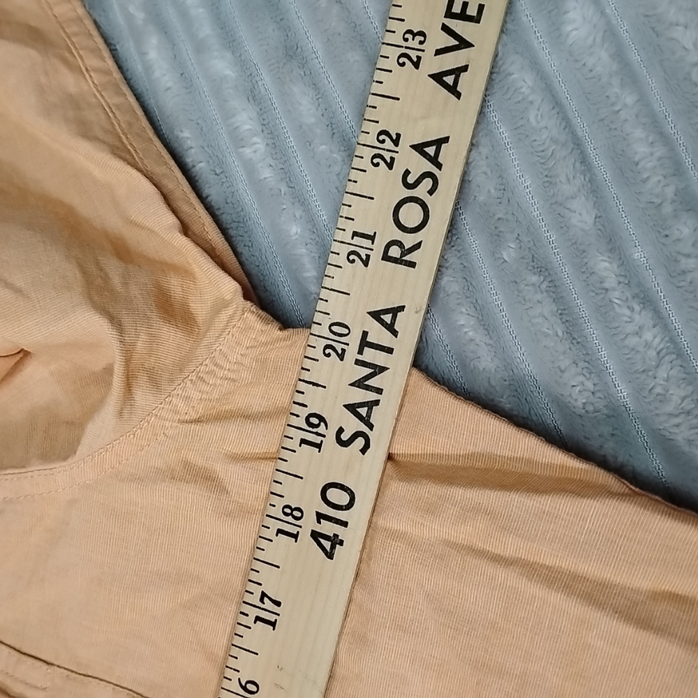 Hollister Orange Small Button Down Shirt Casual Business Vintage Y2k - Picture 11 of 12